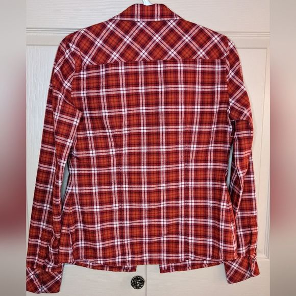 Aritzia TNA Plaid Flannel Light Shacket - Picture 4 of 7